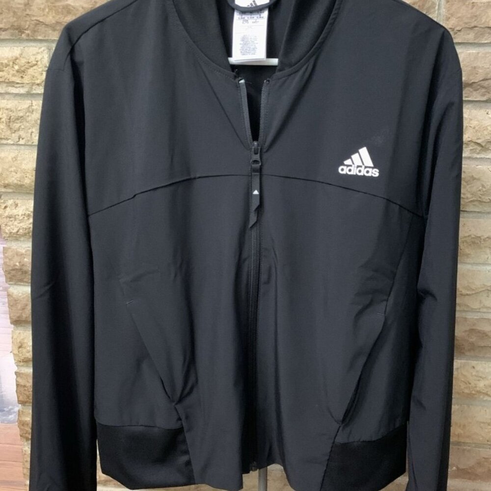 Adidas Lightweight Track Jacket With Pockets Black